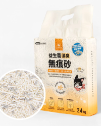 汪喵星球 益生菌消臭無痕砂 (條型豆腐砂+木薯砂) 2.4kg