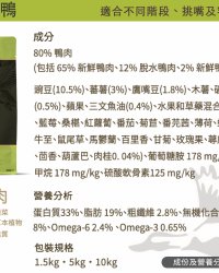 AATU Free-Run Duck Dry Dog Food 無穀物走地鴨肉成犬糧 (新舊包裝隨機出貨)