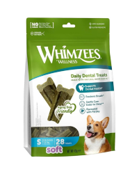 Whimzees Soft 小型高齡犬專用柔軟潔齒棒 S 420g (28枝)