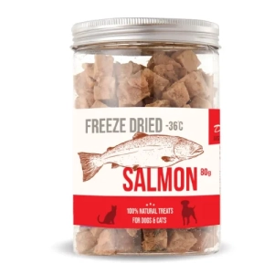 D&C 天然凍乾三文魚粒 80g