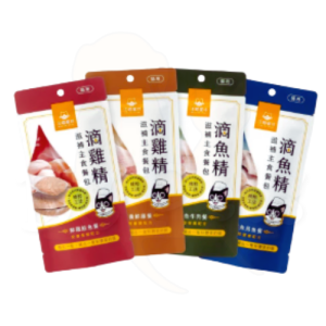 (2月限時優惠)滿$1500送 汪喵星球 – 貓用滴雞/ 魚精滋補主食餐包 40g 2包 (原價:$32) (味道隨機) (此優惠可與其他會員優惠使用)