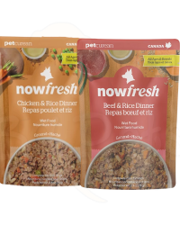 (3月限時優惠)滿$1200送 NOW 全年齡狗 雞肉/ 牛肉及糙米濕包 2.8oz x2包 (原價:$36) (味道隨機)(此優惠可與其他會員優惠使用)