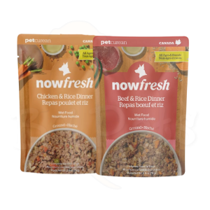 (2月限時優惠)滿$1200送 NOW 全年齡狗 雞肉/ 牛肉及糙米濕包 2.8oz x2包 (原價:$36) (味道隨機)(此優惠可與其他會員優惠使用)