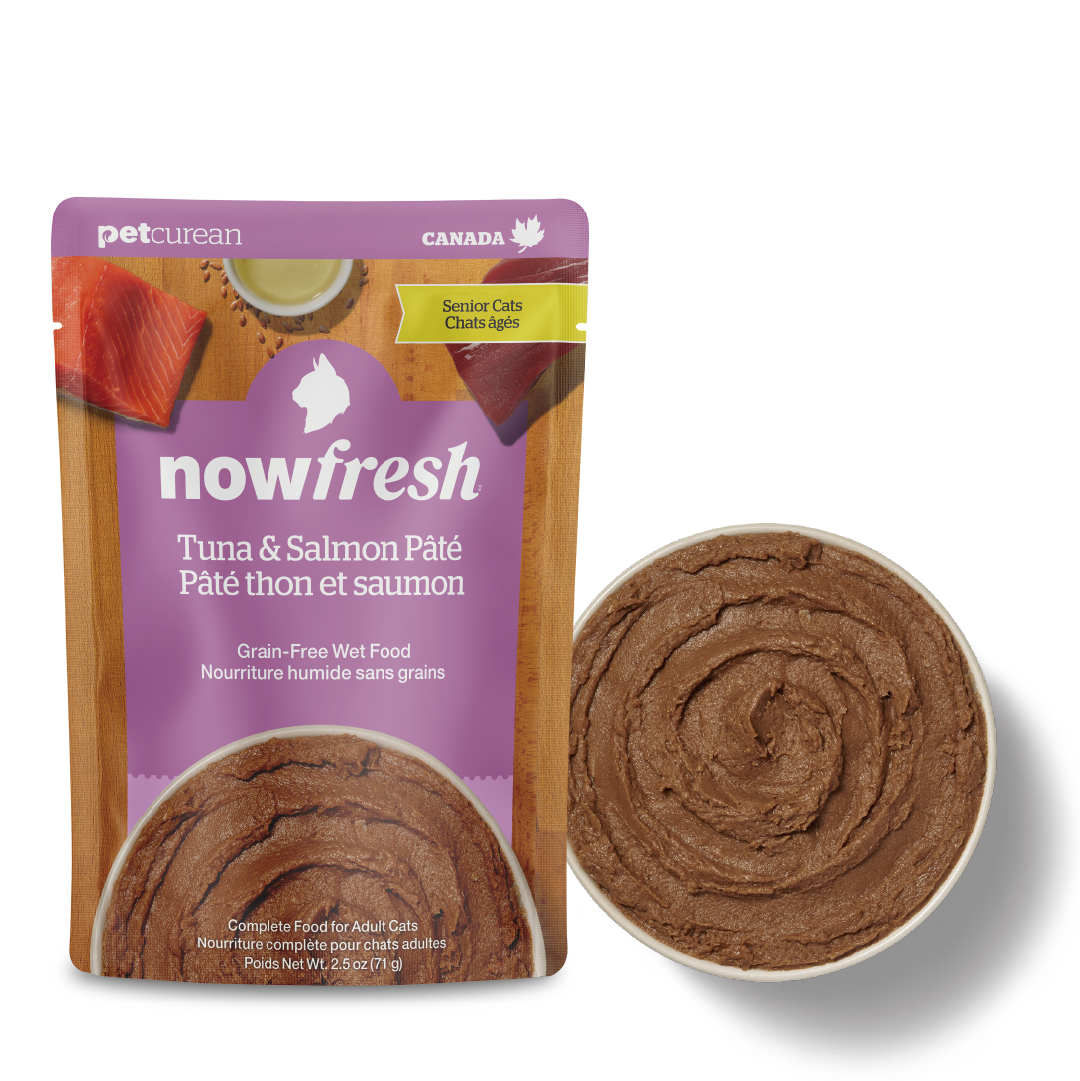 (原箱優惠24包)NOW FRESH!™ Senior Cat Tuna & Salmon Pate 老貓 吞拿魚及三文魚肉醬包 2.8oz x24