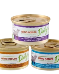 (5月限時優惠)滿$1000送 Almo Nature Daily Complete Mousse 慕絲主食貓罐頭 85g 2罐 (原價:$24) (味道隨機) (此優惠可與其他會員優惠使用)