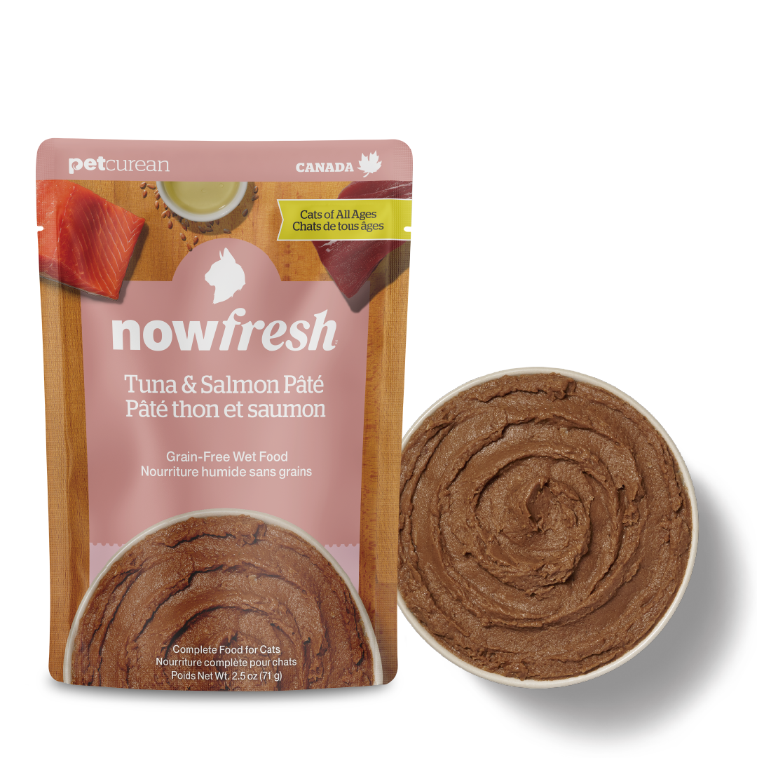 (原箱優惠24包)NOW FRESH!™ All Cat Tuna & Salmon Pate 全年齡貓 吞拿魚及三文魚肉醬包 2.8oz x24