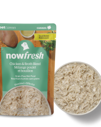(原箱優惠24包)NOW FRESH!™ Small Breed Shredded Chicken & Broth Blend 全年齡小型犬 雞肉肉絲湯包 2.8oz x24