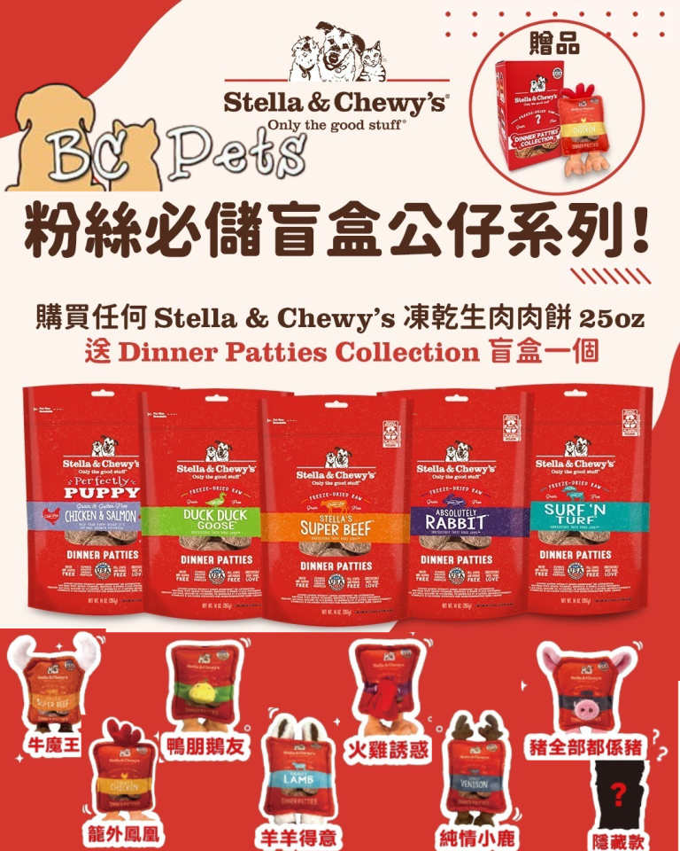 Read more about the article 送「Dinner Patties Collection限量版盲盒🎁」一個