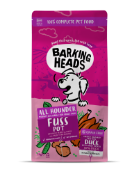Barking Heads 全配方狗用主食乾糧系列 – Fuss Pot 無穀物成犬配方(放養鴨肉)