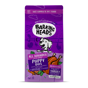 Barking Heads 全配方狗用主食乾糧系列 – Puppy Days 無穀物幼犬成⾧配方(火雞)