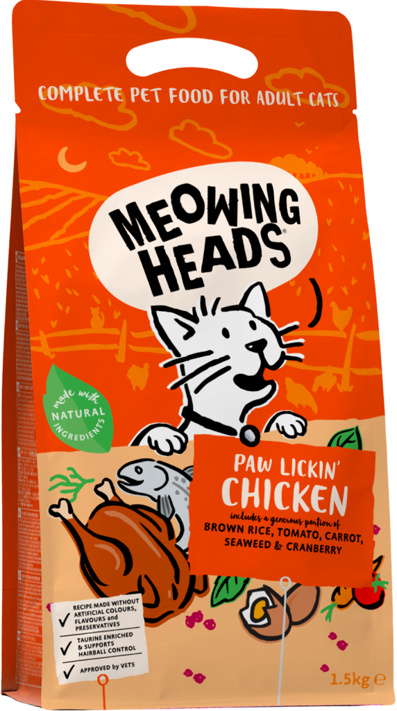 Meowing Heads 全配方貓用主食乾糧系列 - Paw Lickin’ Chicken 成貓配方(雞肉+魚肉)
