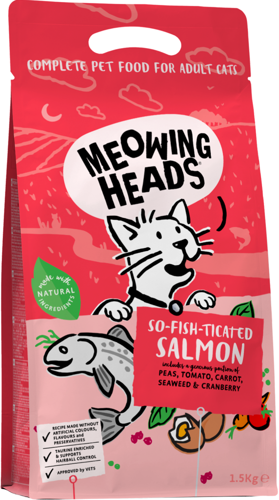 Meowing Heads 全配方貓用主食乾糧系列 - So-Fish-Ticated Salmon 成貓配方(三文魚+雞肉+魚肉) 4kg