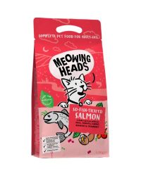 Meowing Heads Complete Formula Dry Cat Food Series – So-Fish-Ticated Salmon Adult Cat Formula (Salmon + Chicken + Fish) 4kg