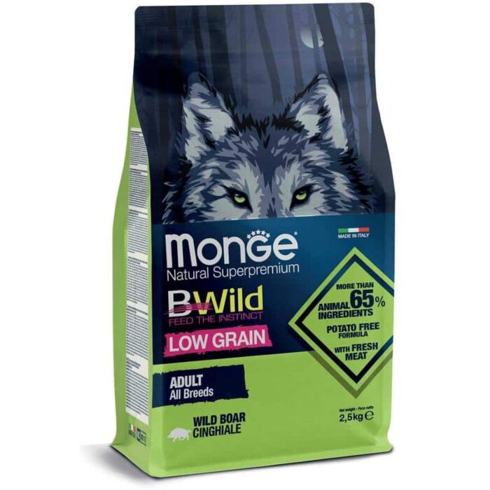 Monge B-Wild 低穀物野生系列 豬肉配方成犬糧