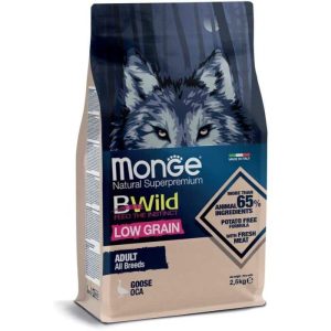 Monge B-Wild 低穀物野生系列 鵝肉配方成犬糧
