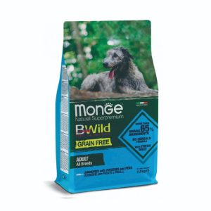 Monge B-Wild 無穀物野生系列 鯷魚薯仔豌豆配方成犬糧 2.5kg