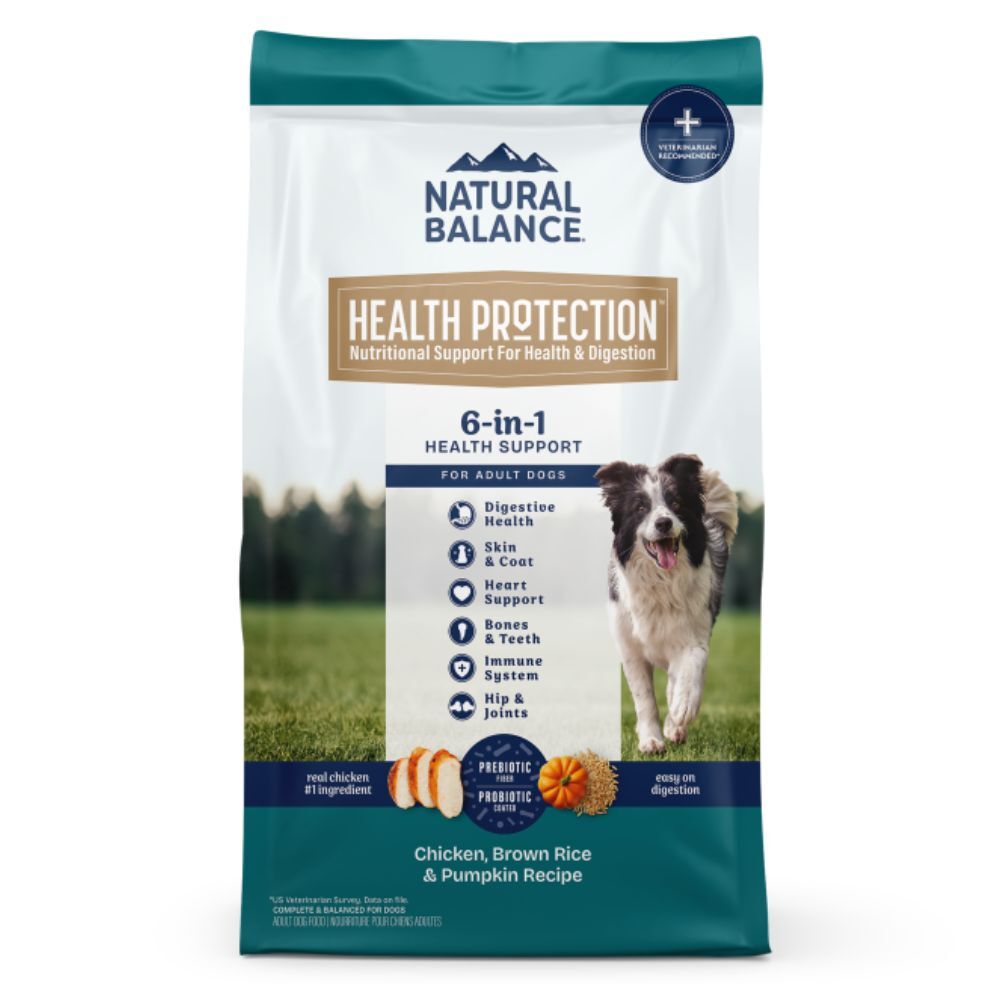 Natural Balance Health Protection 6合1全面健康體態維護系列 - 雞肉糙米及南瓜成犬糧