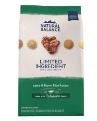 Natural Balance L.I.D. 單一蛋白糙米系列 – 羊肉糙米成犬糧