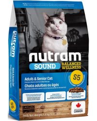 Nutram紐頓 S5 Sound Balanced Wellness 均衡健康系列 雞肉+三文魚貓糧(成/老貓)