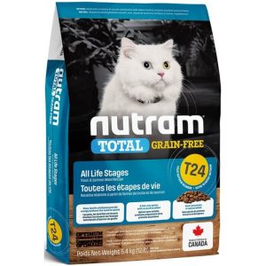 Nutram紐頓 T24 Total Grain-Free 無穀無薯系列 鱒魚+三文魚+鯡魚全貓糧