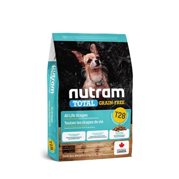 Nutram紐頓 T28 Total Grain-Free 無穀無薯系列 鱒魚+三文魚+鯡魚小型全犬糧(細粒)