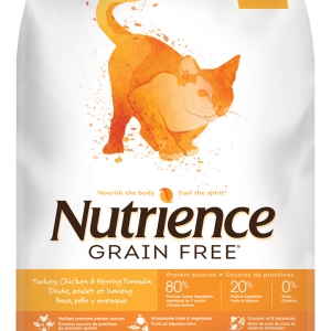 Nutrience Grain Free 無穀物系列 火雞+雞+鯡魚全貓糧 2.5kg/5.5lbs