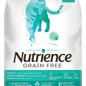 Nutrience Grain Free 無穀物系列 火雞+雞+鴨室內全貓糧 2.5kg/5.5lbs