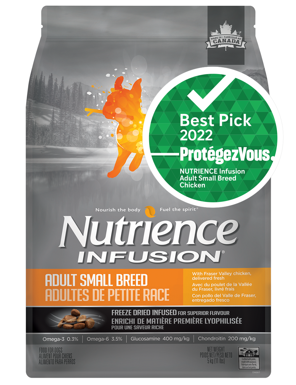 Nutrience Infusion 凍乾外層系列 鮮雞肉小型成犬糧
