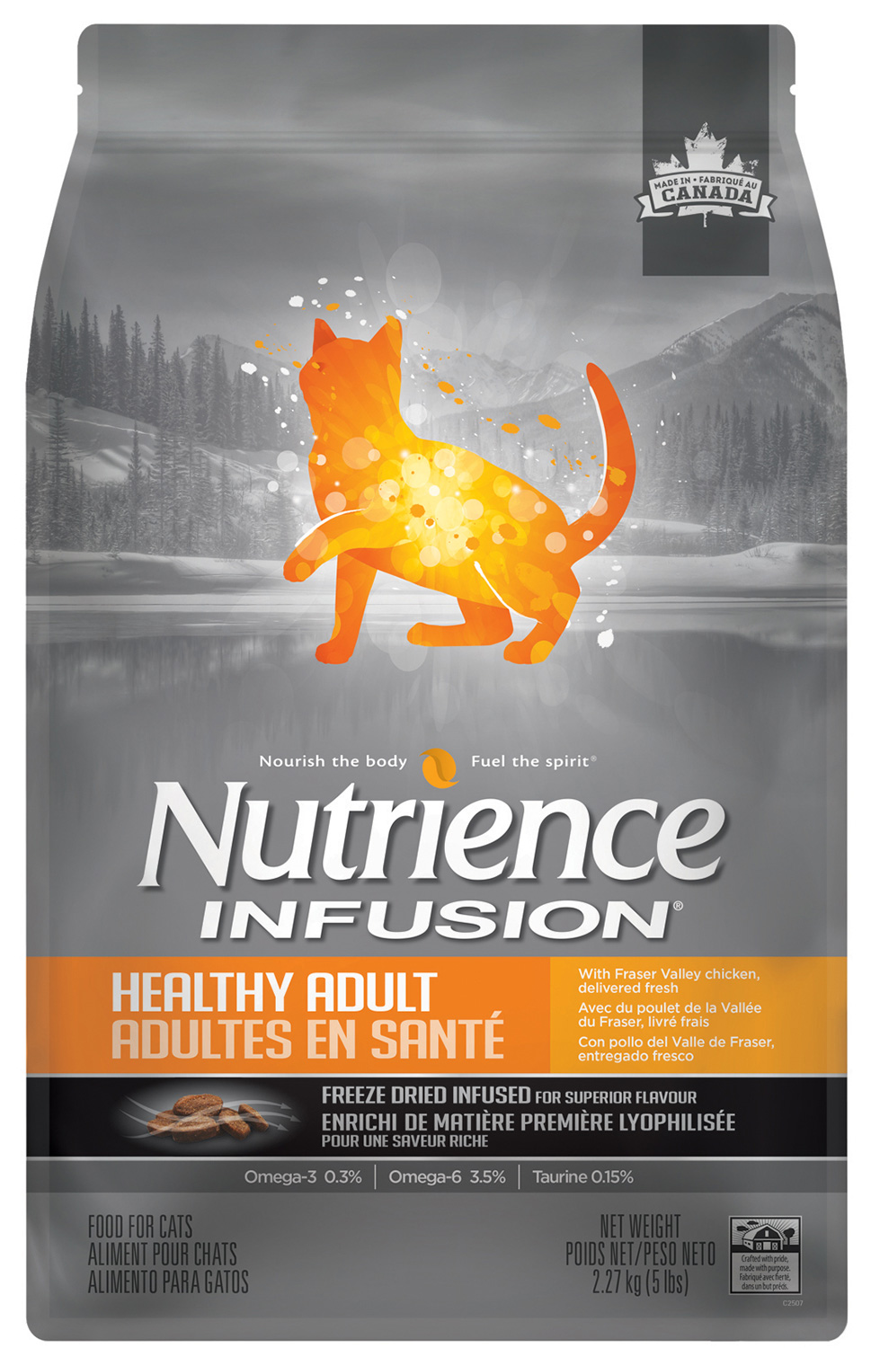 Nutrience Infusion 凍乾外層系列 鮮雞肉成貓糧 2.27kg5lbs