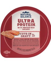 (原箱優惠10杯)Natural Balance Ultra Protein 頂級貓主食濕糧 – 三文魚肉塊配肉汁滋味杯 2.7oz x10