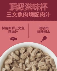 (原箱優惠10杯)Natural Balance Ultra Protein 頂級貓主食濕糧 – 三文魚肉塊配肉汁滋味杯 2.7oz x10