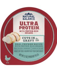 (原箱優惠10杯)Natural Balance Ultra Protein 頂級貓主食濕糧 – 雞肉塊配肉汁滋味杯 2.7oz x10