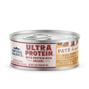 (原箱優惠24罐)Natural Balance Ultra Protein 頂級肉醬貓主食罐 – 無穀物鴨肉肉醬 2.8oz x24
