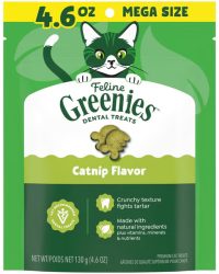 (新舊包裝隨機發貨)Greenies Feline 貓潔齒小食 - 貓草味 (可選份量)