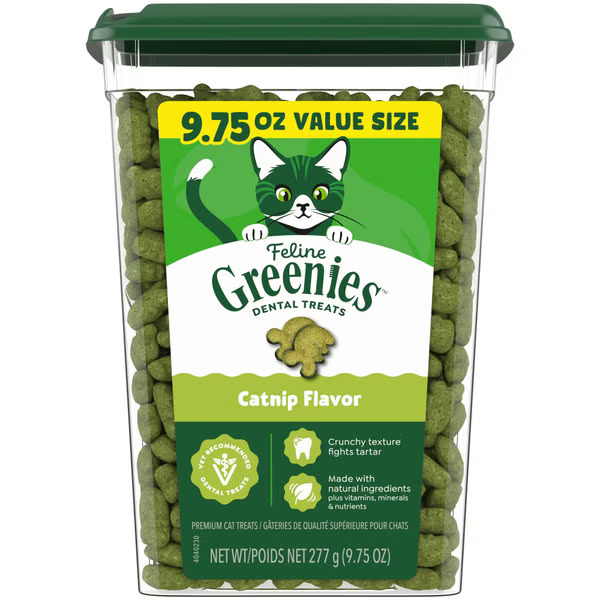 (新舊包裝隨機發貨)Greenies Feline 貓潔齒小食 - 貓草味 (可選份量)1