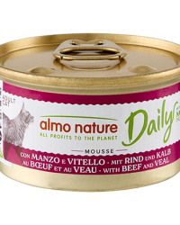 (Almo Nature滿$100即單減$10)Almo Nature Daily Complete Mousse 慕絲主食成貓罐頭 – Beef & Veal 牛肉+牛仔肉 85g