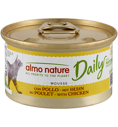 (Almo Nature滿$100即單減$10)Almo Nature Daily Complete Mousse 慕絲主食成貓罐頭 - Chicken 雞肉 85g