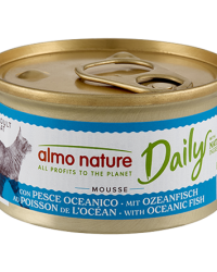 (Almo Nature滿$100即單減$10)Almo Nature Daily Complete Mousse 慕絲主食成貓罐頭 – Oceanic Fish 海魚 85g