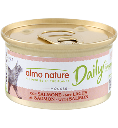 (Almo Nature滿$100即單減$10)Almo Nature Daily Complete Mousse 慕絲主食成貓罐頭 - Salmon 三文魚 85g