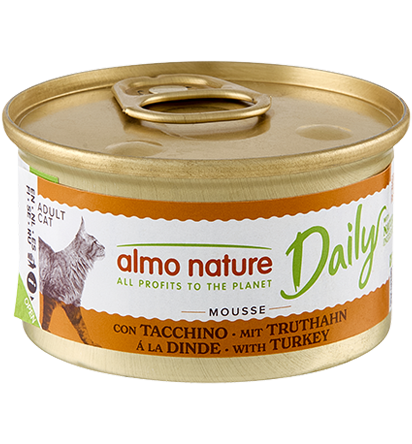 (Almo Nature滿$100即單減$10)Almo Nature Daily Complete Mousse 慕絲主食成貓罐頭 - Turkey 火雞 85g