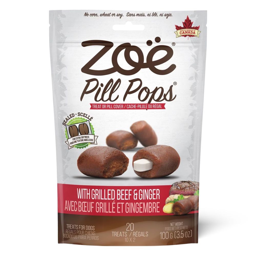 Zoe PillPops 烤牛肉配生薑 餵藥狗小食 100g