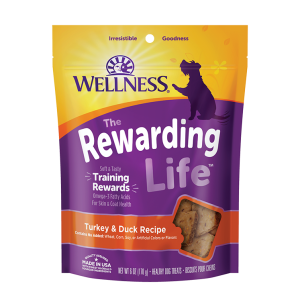 (近期優惠)Wellness Rewarding Life (前稱:Wellbites) 訓練狗小食 6oz – 火雞、鴨肉 (到期日: 2026年7月16日)
