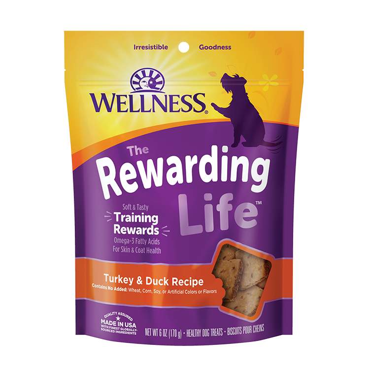 (近期優惠)Wellness Rewarding Life (前稱:Wellbites) 訓練狗小食 6oz - 火雞、鴨肉 (到期日: 2026年7月16日)