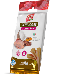 N&D Dental Treat – Skin and Coat Quail mini – Skin & Coat Care, Quail, Mini Pack 60g