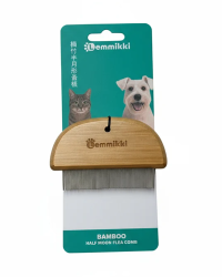 Lemmikki Bamboo Flea Comb 77 Pins