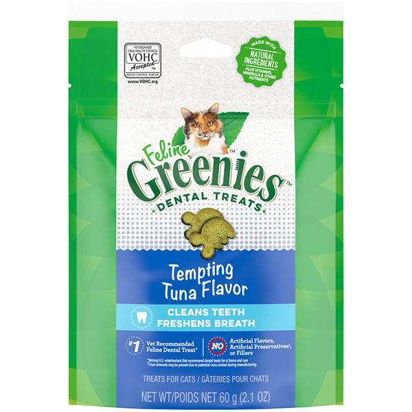 Greenies 貓用潔齒餅 吞拿魚味 (60g/2.1oz)