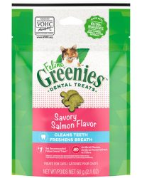 Greenies Cat Dental Treats Salmon Flavour (60g/2.1oz)