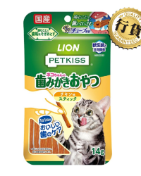 LION 獅王 PETKISS 潔齒雞肉條貓小食 14g