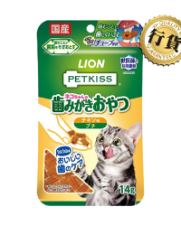 LION PETKISS Dental Chicken Strips Cat Treat 14g