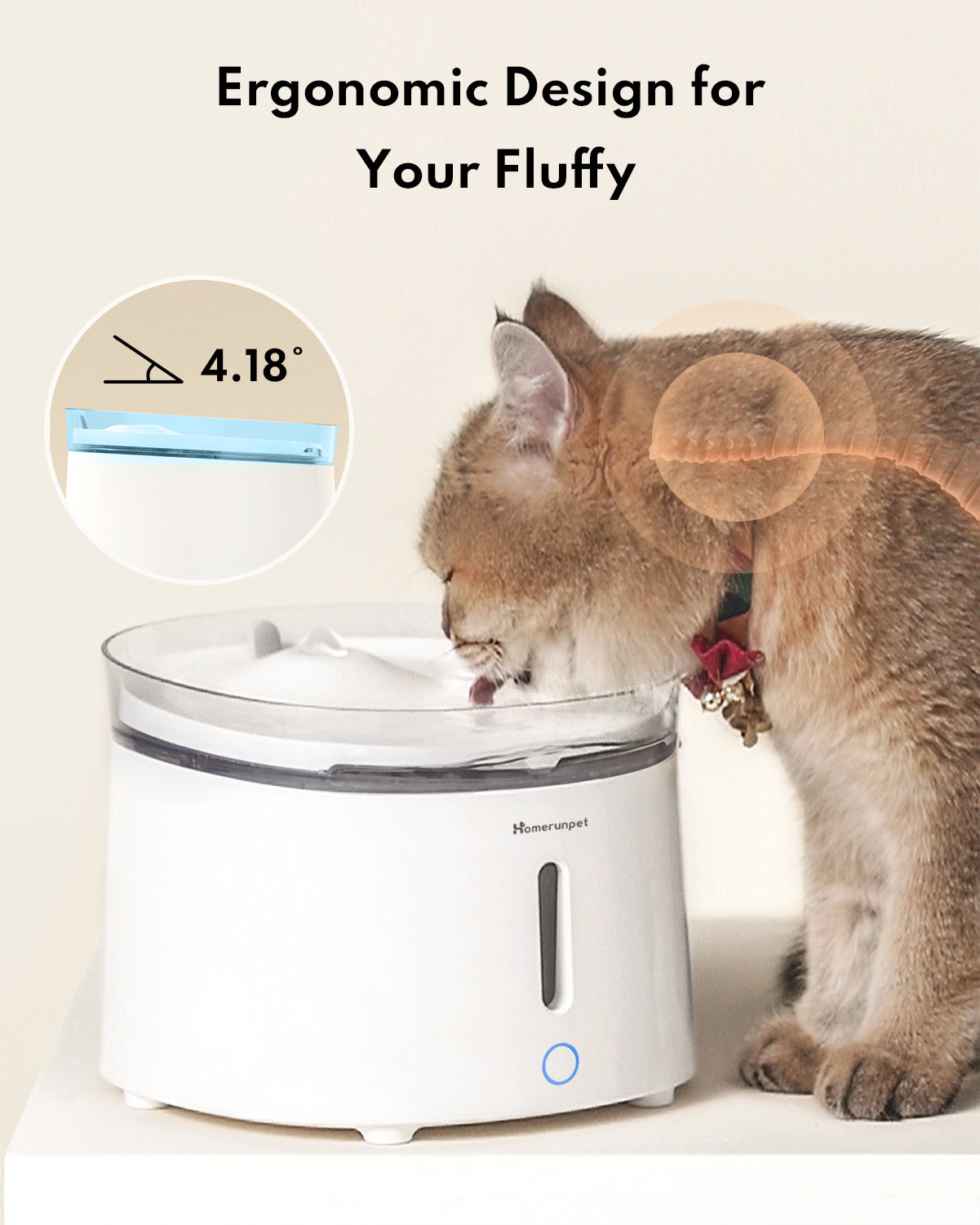 homerunPET Pet Fountain - Wireless Pump (WF20) 三代無線水泵寵物飲水機